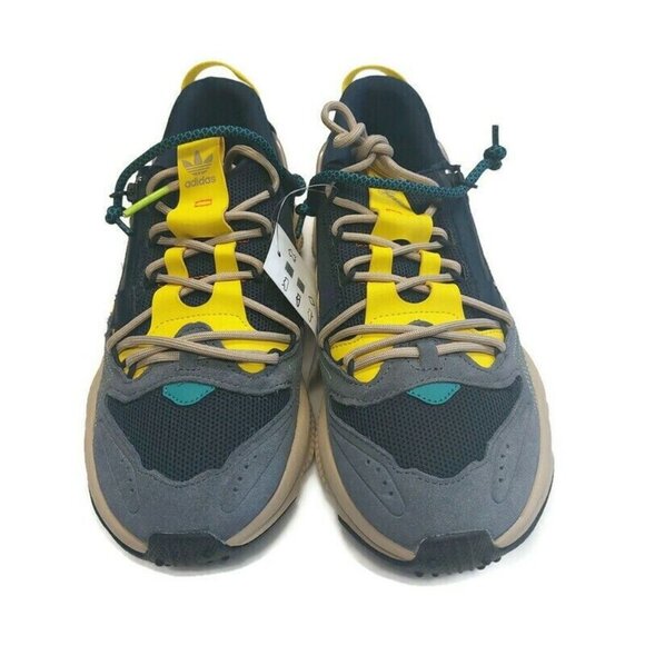 Adidas Ozweego Zip Marathon Running Shoes Sneakers H67663 Legend Ink Yellow Sz 5 - Picture 5 of 8